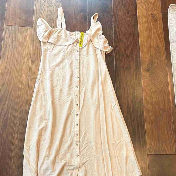 Off-Shoulder Button-Down Dress - Picture 2 of 2